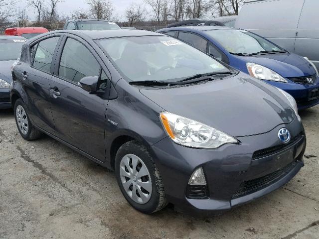 JTDKDTB38D1552531 - 2013 TOYOTA PRIUS C CHARCOAL photo 1