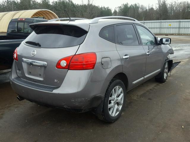 JN8AS5MT7BW574227 - 2011 NISSAN ROGUE S GRAY photo 4