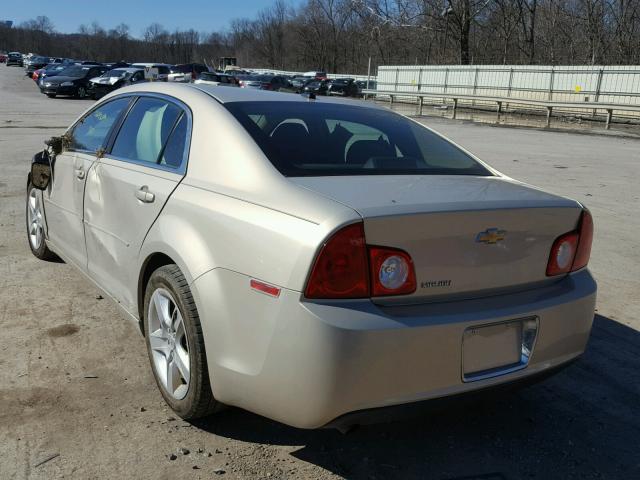 1G1ZB5EB8AF144461 - 2010 CHEVROLET MALIBU LS GOLD photo 3