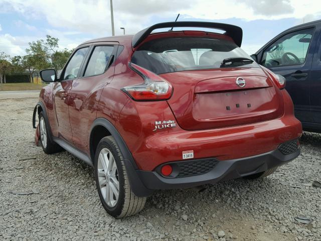 JN8AF5MR4FT512140 - 2015 NISSAN JUKE S RED photo 3