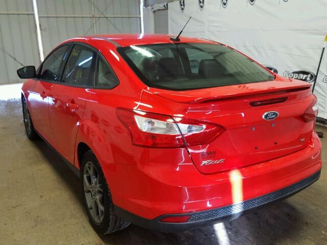 1FADP3F29DL280535 - 2013 FORD FOCUS SE RED photo 3