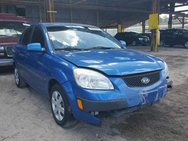 KNADE123276214329 - 2007 KIA RIO BASE BLUE photo 1