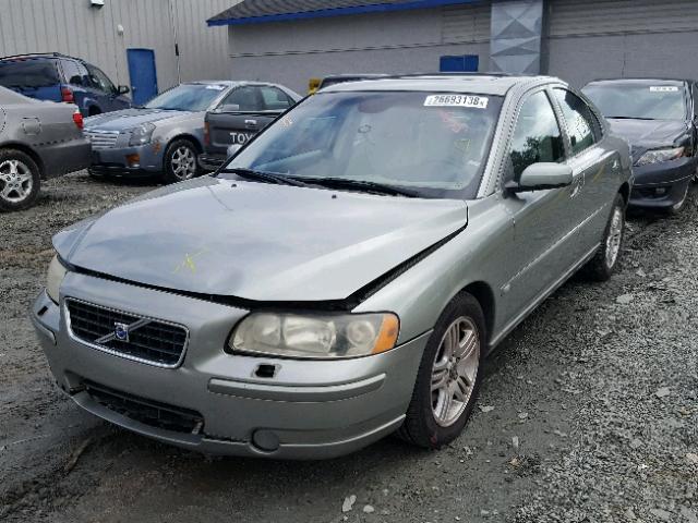 YV1RS592762530752 - 2006 VOLVO S60 2.5T GREEN photo 2