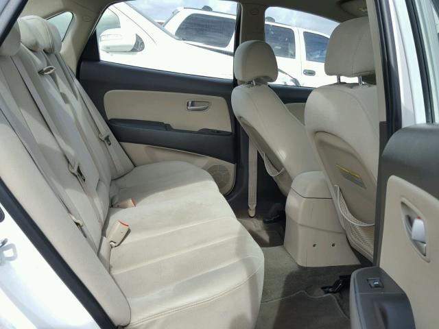 KMHDU46D19U591478 - 2009 HYUNDAI ELANTRA GL WHITE photo 6