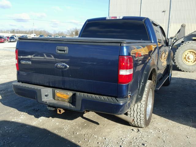 1FTPW14578FC15313 - 2008 FORD F150 SUPER BLUE photo 4