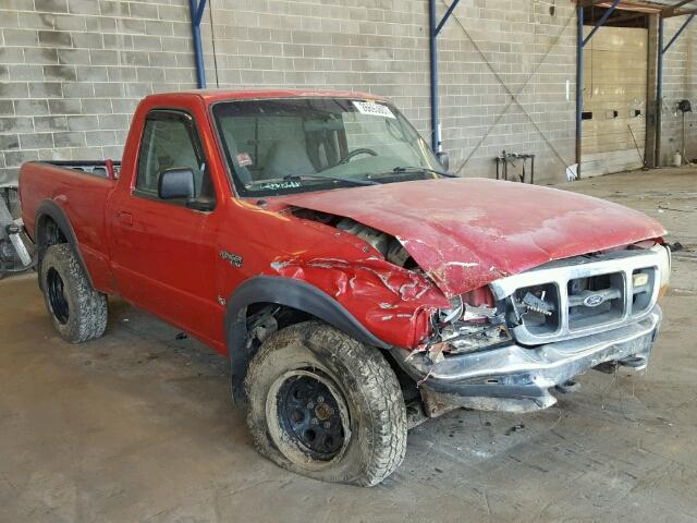 1FTYR11X2WTA51050 - 1998 FORD RANGER RED photo 1