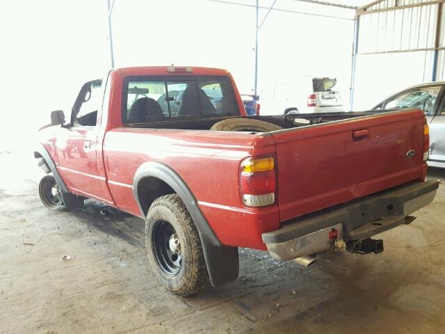 1FTYR11X2WTA51050 - 1998 FORD RANGER RED photo 3