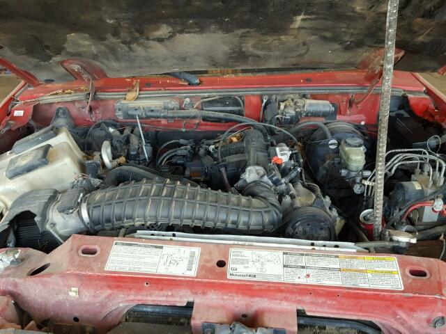 1FTYR11X2WTA51050 - 1998 FORD RANGER RED photo 7