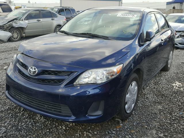 2T1BU4EE7DC127221 - 2013 TOYOTA COROLLA BA BLUE photo 2