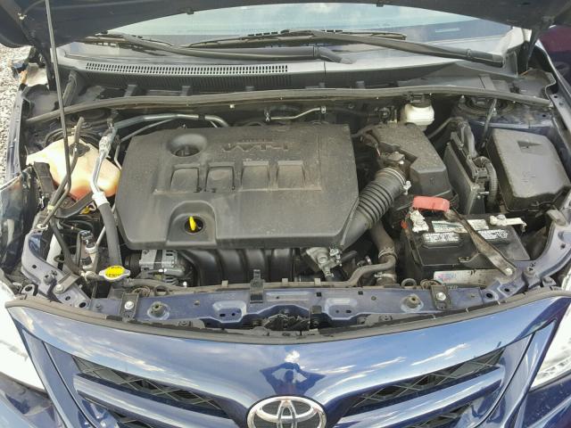 2T1BU4EE7DC127221 - 2013 TOYOTA COROLLA BA BLUE photo 7