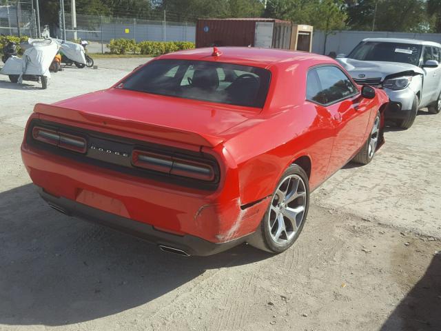 2C3CDZAG6GH263315 - 2016 DODGE CHALLENGER RED photo 4