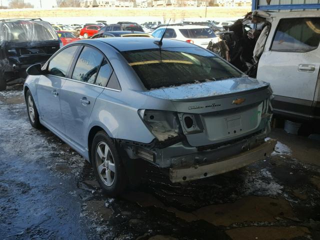 1G1PG5S95B7294047 - 2011 CHEVROLET CRUZE LT BLUE photo 3