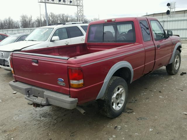 1FTCR15X3PPB18513 - 1993 FORD RANGER SUP RED photo 4