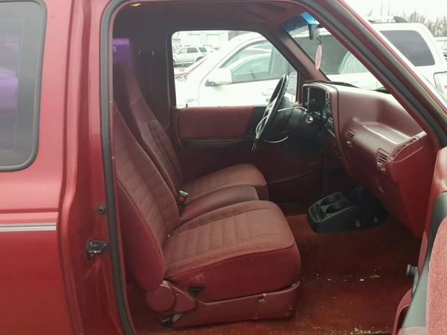 1FTCR15X3PPB18513 - 1993 FORD RANGER SUP RED photo 5