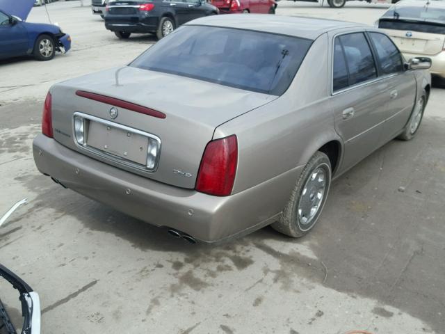 1G6KE57Y61U257468 - 2001 CADILLAC DEVILLE DH GOLD photo 4