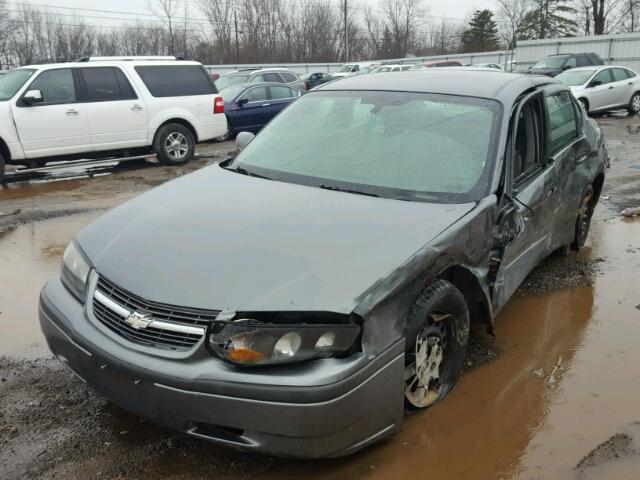 2G1WF52E859252440 - 2005 CHEVROLET IMPALA GRAY photo 2