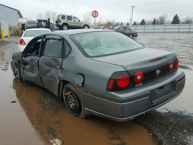 2G1WF52E859252440 - 2005 CHEVROLET IMPALA GRAY photo 3