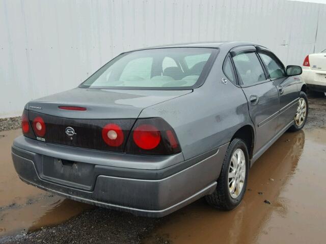 2G1WF52E859252440 - 2005 CHEVROLET IMPALA GRAY photo 4