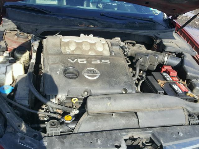 1N4BA41E15C831557 - 2005 NISSAN MAXIMA SE BURGUNDY photo 7