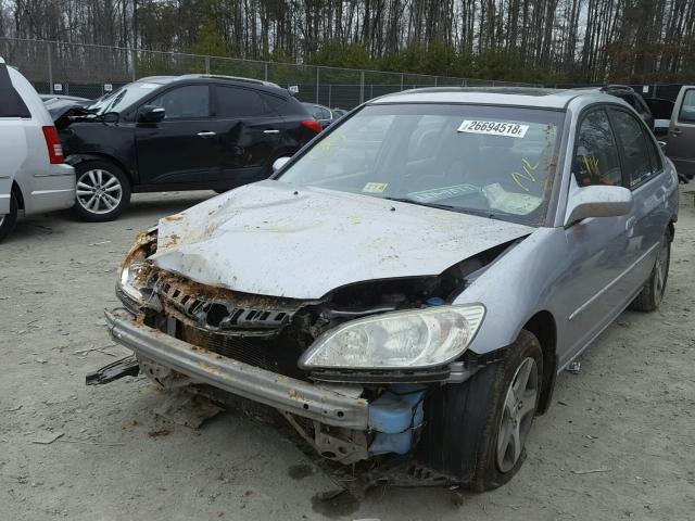 2HGES25714H602751 - 2004 HONDA CIVIC EX SILVER photo 2