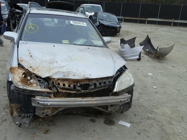 2HGES25714H602751 - 2004 HONDA CIVIC EX SILVER photo 9