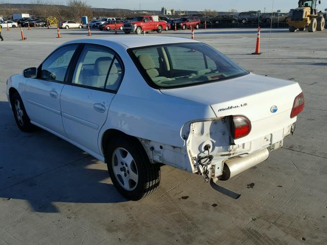 1G1NE52JX3M643696 - 2003 CHEVROLET MALIBU LS 白色 照片 3