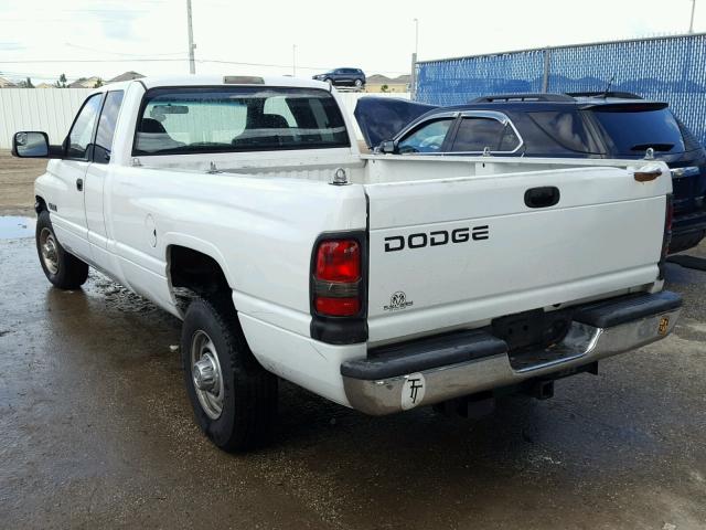 3B7KC23621G750167 - 2001 DODGE RAM 2500 WHITE photo 3