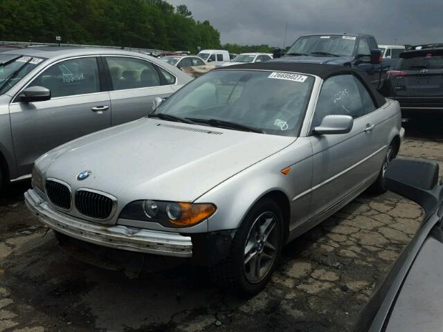 WBABW33454PL27639 - 2004 BMW 325 CI SILVER photo 2