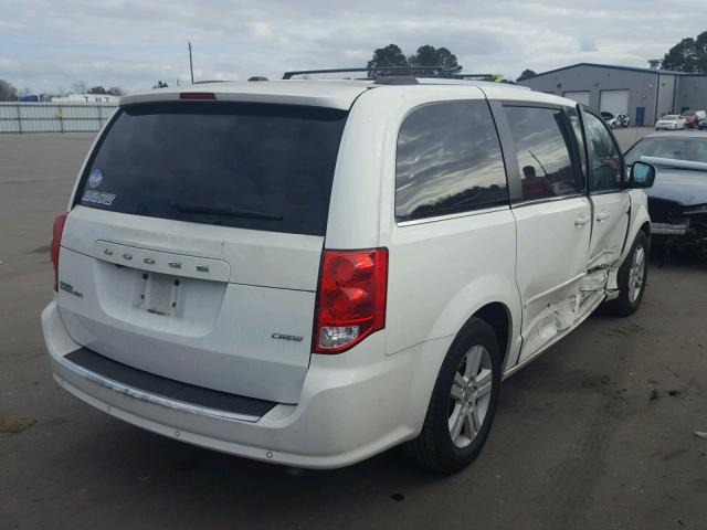 2C4RDGDG9DR567427 - 2013 DODGE GRAND CARA WHITE photo 4