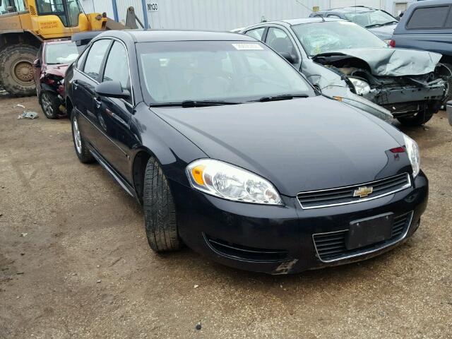 2G1WT57KX91253889 - 2009 CHEVROLET IMPALA 1LT BLACK photo 1