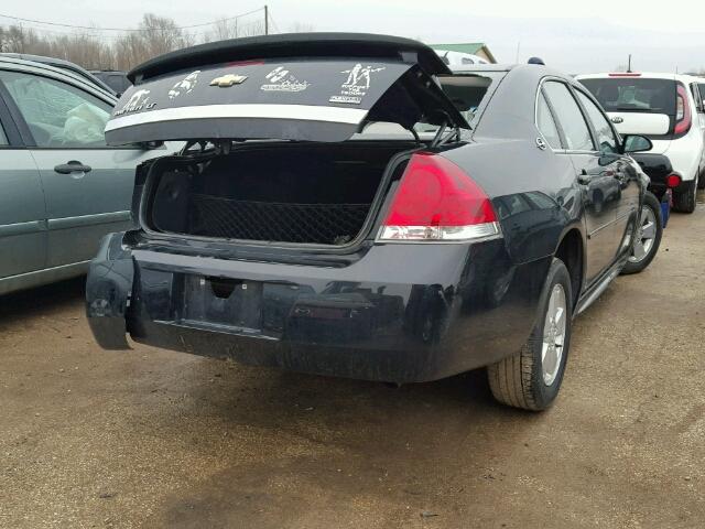 2G1WT57KX91253889 - 2009 CHEVROLET IMPALA 1LT BLACK photo 4