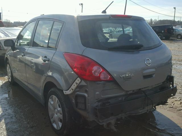 3N1BC1CP7AL355771 - 2010 NISSAN VERSA S GRAY photo 3