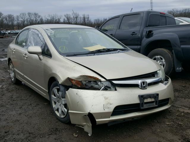 1HGFA16548L068054 - 2008 HONDA CIVIC LX GOLD photo 1