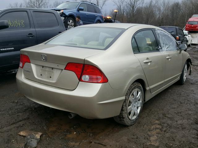 1HGFA16548L068054 - 2008 HONDA CIVIC LX GOLD photo 4