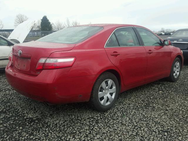 4T1BE46K79U263467 - 2009 TOYOTA CAMRY BASE RED photo 4