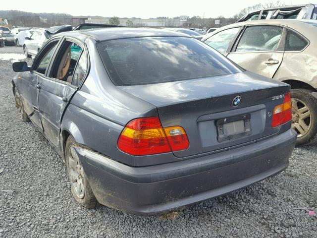 WBAEV33483KL83683 - 2003 BMW 325 I GRAY photo 3