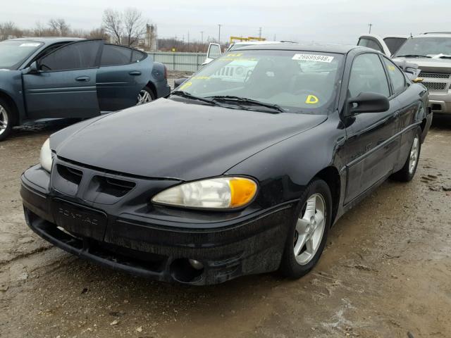 1G2NW12E7YM833869 - 2000 PONTIAC GRAND AM G BLACK photo 2