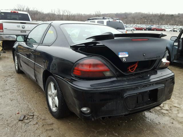 1G2NW12E7YM833869 - 2000 PONTIAC GRAND AM G BLACK photo 3