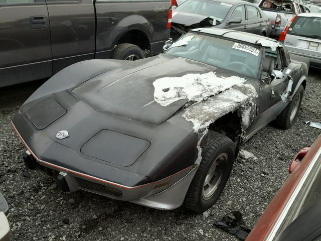 1Z87L8S903217 - 1978 CHEVROLET CORVETTE BLACK photo 2