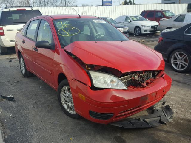 1FAFP34N47W293721 - 2007 FORD FOCUS ZX4 RED photo 1