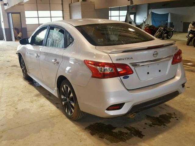 3N1AB7AP8HY403974 - 2017 NISSAN SENTRA S SILVER photo 3