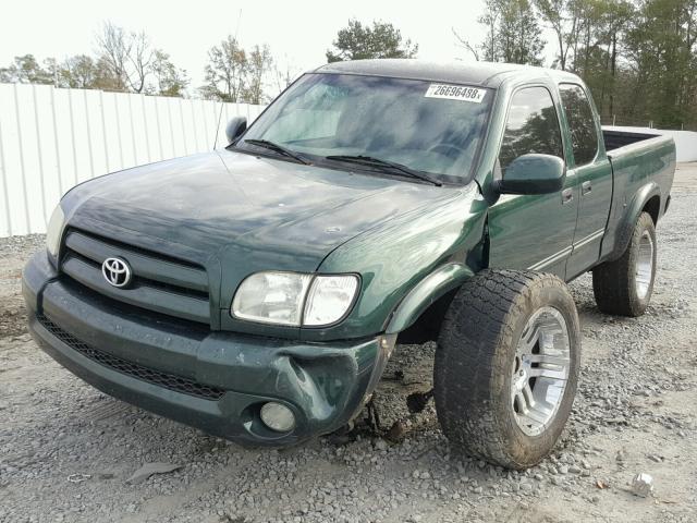 5TBBT48143S439491 - 2003 TOYOTA TUNDRA ACC GREEN photo 2