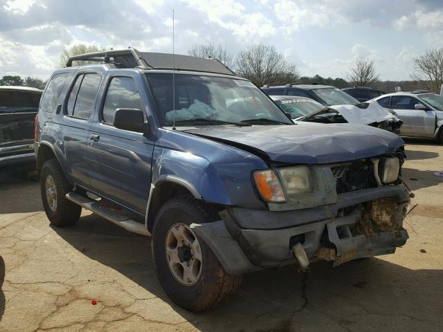 5N1ED28Y3YC520621 - 2000 NISSAN XTERRA XE BLUE photo 1