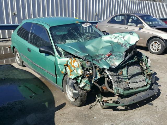 2HGEJ6342TH114863 - 1996 HONDA CIVIC DX GREEN photo 1