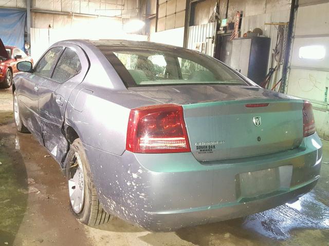 2B3KA43G76H480775 - 2006 DODGE CHARGER SE BLUE photo 3