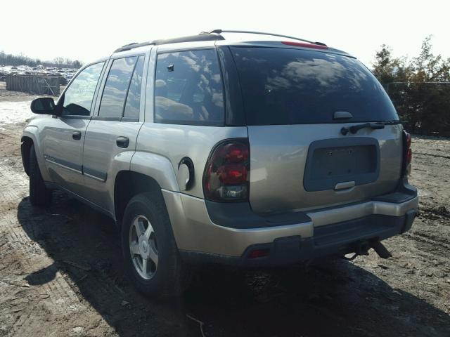 1GNDT13S822118663 - 2002 CHEVROLET TRAILBLAZE TAN photo 3