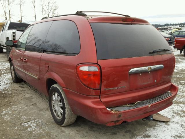 2A4GP54L47R231747 - 2007 CHRYSLER TOWN & COU RED photo 3