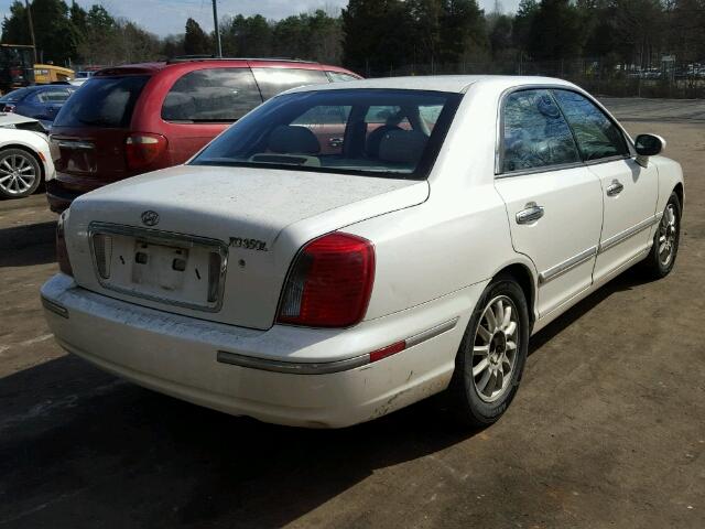 KMHFU45E84A286931 - 2004 HYUNDAI XG 350 WHITE photo 4