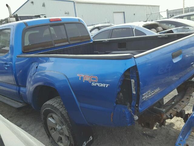 5TEMU52N07Z365803 - 2007 TOYOTA TACOMA DOU BLUE photo 9