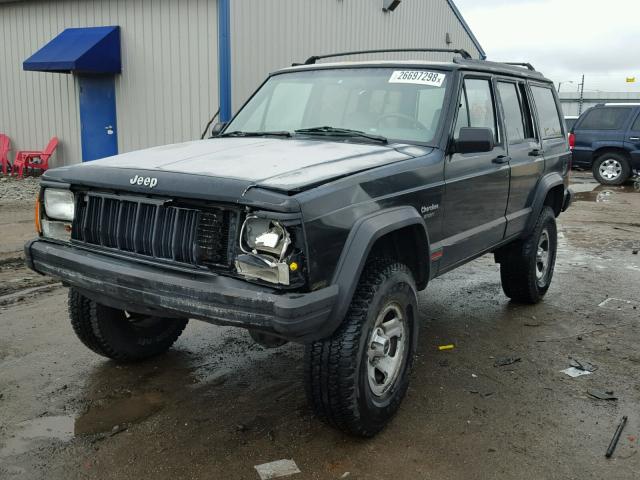 1J4FJ68S1RL109718 - 1994 JEEP CHEROKEE S BLACK photo 2